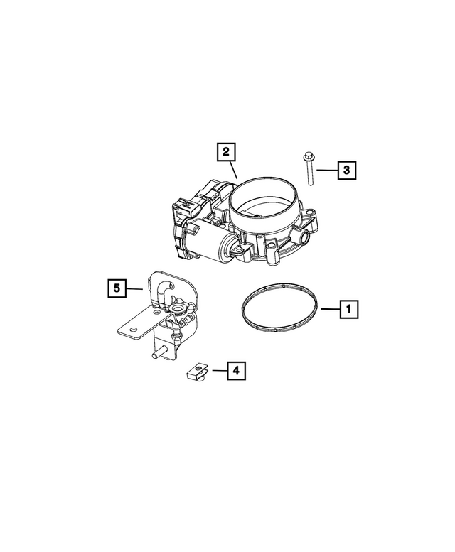 68335034AB - Fuel and Accelerator Pedal: Throttle Body Support Bracket for Mopar Image image