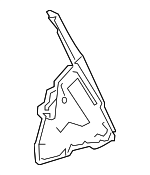 74693TVAA00 - Body: Rear Insulator for Honda: Accord Image