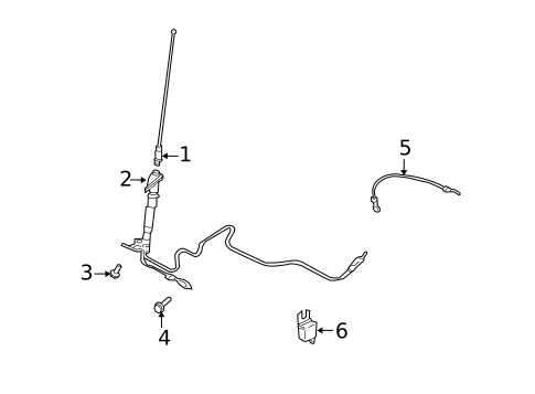 Antenna & Radio for 2003 Mitsubishi Outlander #0