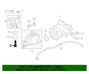 2007-2024 Mitsubishi Suspension Control Arm Bolt MU000760 | Mitsubishi ...
