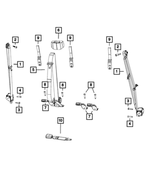 6036773AA - Restraints: Pan Head Screw for Mopar Image