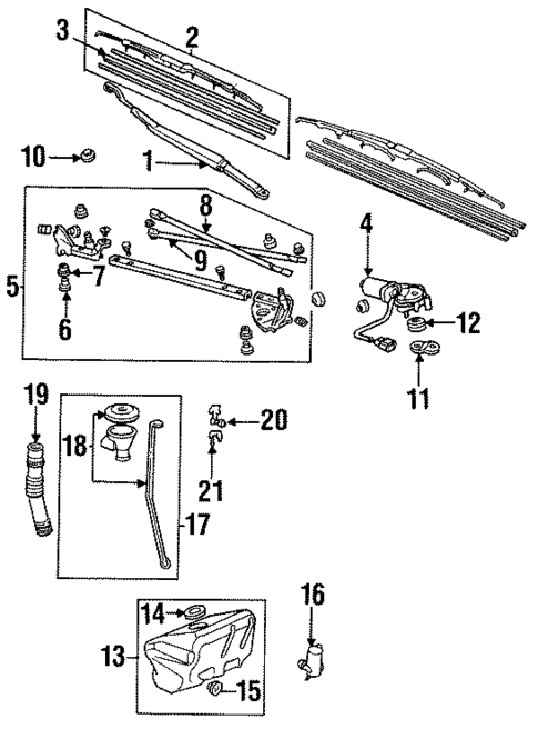 Wiper & Washer Components for 1997 Honda Accord #0