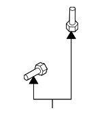 9XF002127L - Engine: Oil Outlet Tube Bolt for Mazda: 3, 6, CX-3, CX-30, CX-5, CX-50, CX-7, CX-70, CX-9, CX-90, MX-5 Miata Image