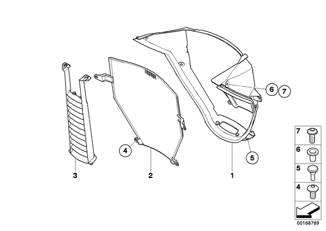 17117690644 - : Air Duct for BMW-Motorrad Image