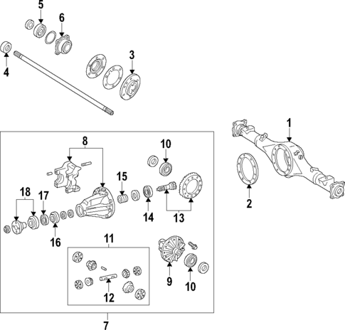 Rear Axle for 2013 Toyota FJ Cruiser #0