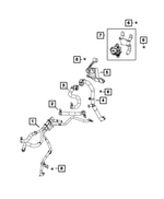 68591785AA - Air Conditioners and Heaters: Heater Return Hose for Mopar Image