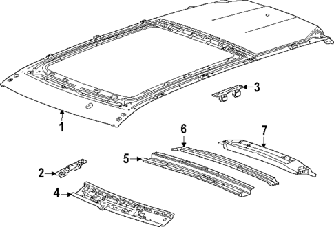 Roof & Components for 2025 Cadillac ESCALADE IQ #0