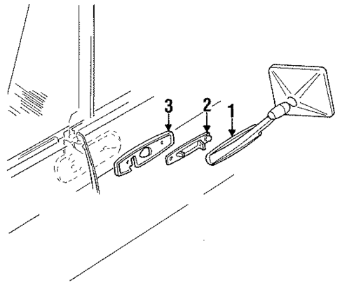 Outside Mirrors for 1987 Chevrolet V20 #3