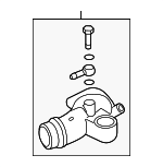 11537835220 - Cooling System: Water Outlet for BMW: M5, M6 Image