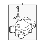 11537834271 - Cooling System: Thermostat Housing for BMW: M5, M6 Image