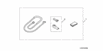 8V03SDA100R1 - Accessory Components: SET, HARNESS COVER for Honda Image