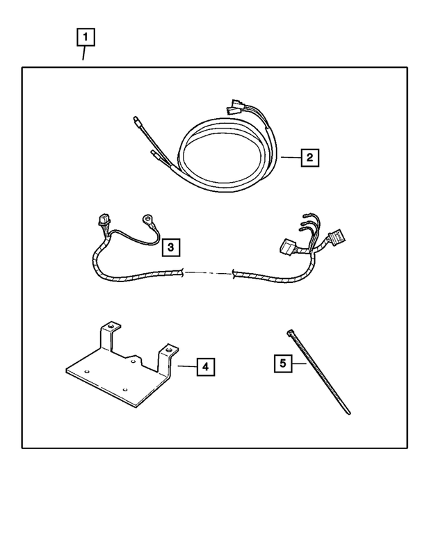 5102013AB - Mopar Accessories - Component Parts: Antenna Cable for Mopar Image image