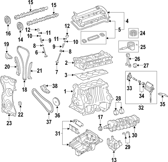 L3K910300H - Engine: Cylinder Block for Mazda Image