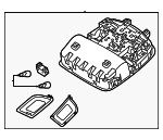 92800J0000TTX - Body: Overhead Console for Hyundai: Accent Image