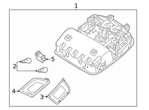 Overhead Console for 2022 Hyundai Accent #0