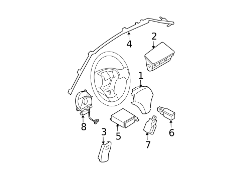 Air Bag Components for 2008 Mazda 6 #0