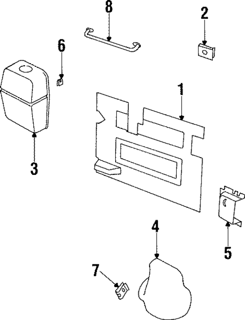 Interior Trim - Back Door for 1997 Land Rover Defender 90 #0