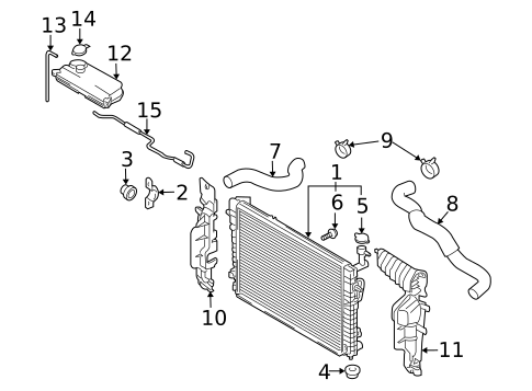 Radiator & Components for 2007 Kia Sportage #0