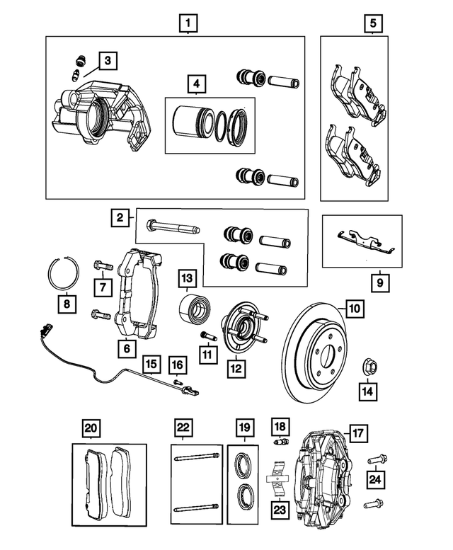 R8052377AB - Brakes: Disc Brake Caliper Assembly, Remanufactured, Left for Mopar Image