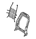 52107911657 - Body: Seat Back Frame for BMW Image