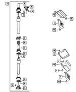 68229900AA - Rear Axle; American Axle 292 MM Dual Rear Wheels; Differential and Drive Line: Drive Shaft for Dodge: Ram 2500, Ram 3500 Image