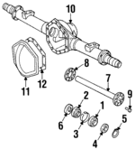 15547340 - Suspension: Axle Shaft for Chevrolet: C1500, C2500, C3500, K1500 Pickup, K2500 Pickup, K3500 Pickup | GMC: C1500 Pickup, C2500 Pickup, C3500 Pickup, K1500 Pickup, K2500 Pickup, K3500 Pickup Image