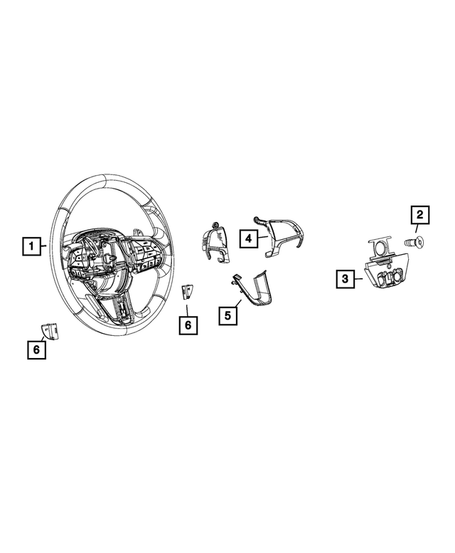 6AD81DX9AA - Steering: Steering Wheel for Mopar Image image