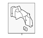 868212H000 - Body: Splash Shield for Hyundai: Elantra Image