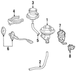 2561174030 - Emission System: Pipe for Toyota: Camry, Celica, MR2 Image