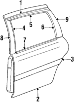 F2OY5424631A - Body: Door Shell for Lincoln: Continental Image