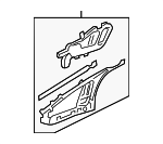 4M0868077D - Body: Trim Molding for Audi Image