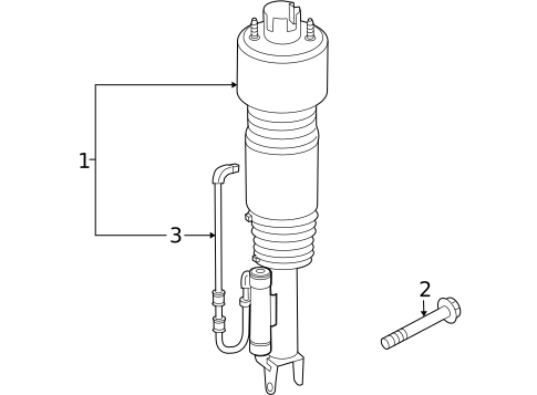 Shocks & Components for 2009 Mercedes-Benz CLS63 AMG #1