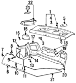 9248122000FK - : 1995-1999 Hyundai Accent - Lamp Cover for Hyundai: Accent Image
