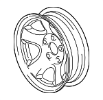 52013663AA - Suspension: Wheel for Dodge: Ram 1500, Ram 2500, Ram 3500 Image