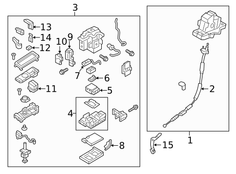 Gear Shift Control for 2016 Kia K900 #0