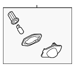 8127012521 - Electrical: License Lamp for Scion: xB, xD | Toyota: Corolla Image