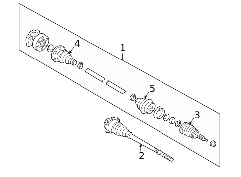 Drive Axles for 2004 Volkswagen Golf #0