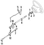 F57Z3B676C - Steering: Shaft for Ford: Ranger Image