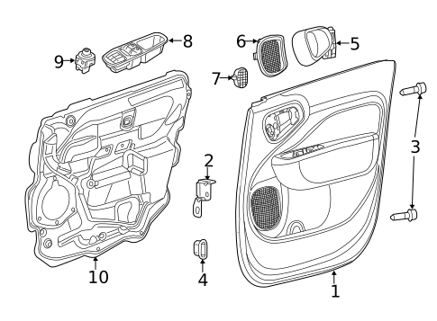 Mirrors for 2019 Fiat 500L #0