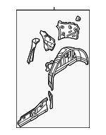 561809851 - Body: Wheelhouse Assembly for Volkswagen: Passat Image