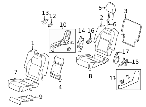 Second Row Seats for 2018 Acura MDX #1