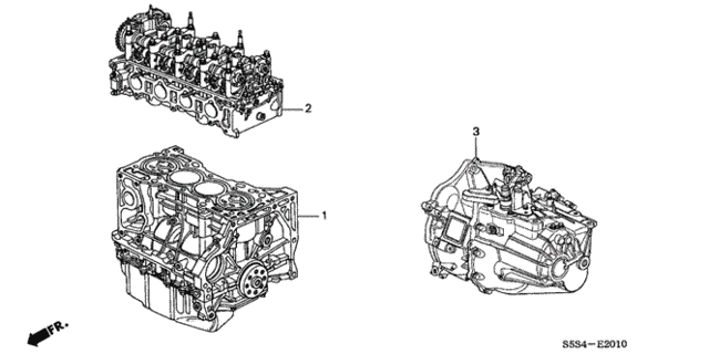Engine Assy. - Transmission Assy. for 2003 Honda Civic #0