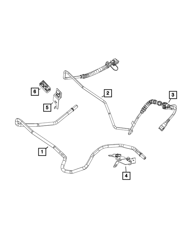 « 68194262AD – Fuel and Accelerator Pedal : Vapeur De Carburant Tube pour Mopar Image »