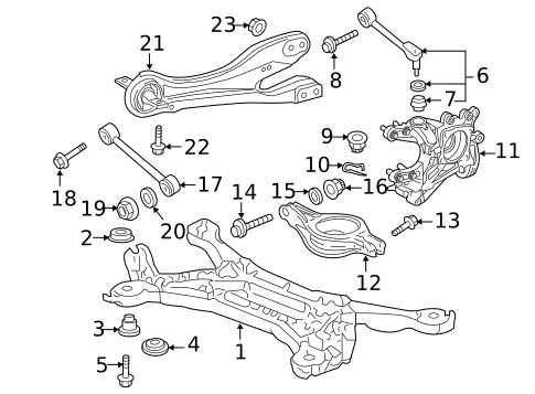 Rear Suspension for 2013 Honda Odyssey | OEM Parts Online