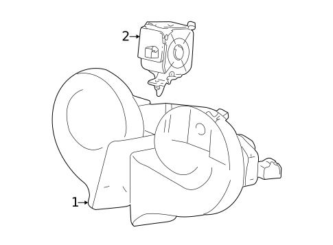 Horn for 2000 Lincoln LS #0