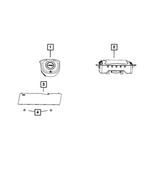 6MG521X9AD - Restraints: Driver Air Bag for Jeep: Grand Cherokee, Grand Cherokee WK Image