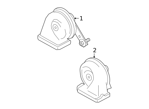 Horn for 2023 Land Rover Range Rover Evoque #0