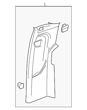 86515232 - Body: Upper Center Pillar Trim for GM Image