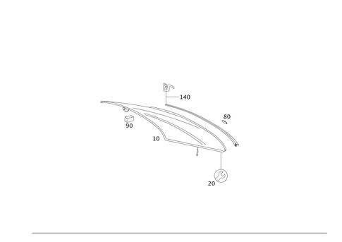Rear Window for 2009 Mercedes-Benz S 550 #0