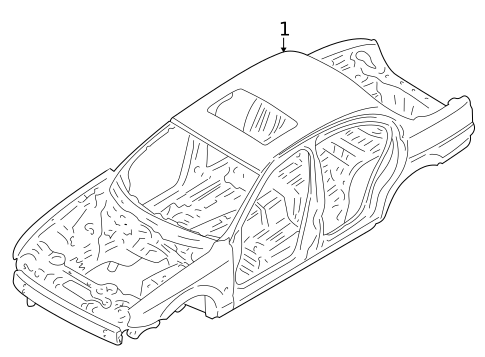 Body Shell for 2005 Jaguar S-Type #0